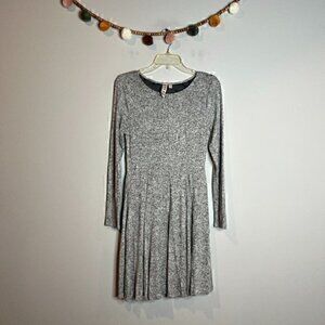 Anthropologie Dolan grey spacedye long sleeve dress